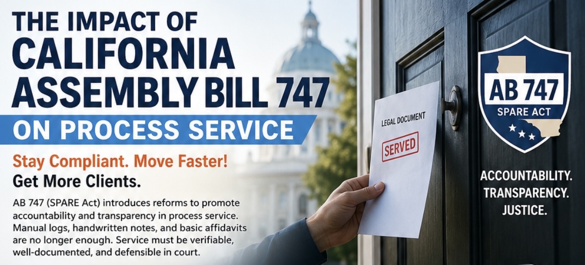 Impact of California Assembly Bill 747 on Process Service